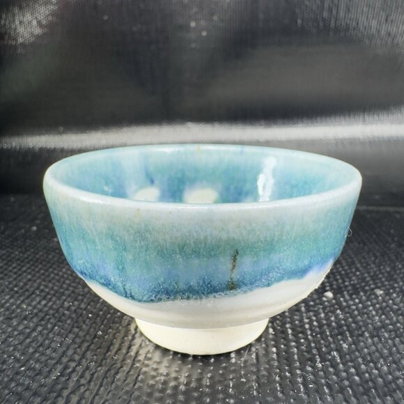 Whitefish Pottery Salt Cellar Dipping Dish Small Bowl Container Hand Made VTG - Picture 10 of 11